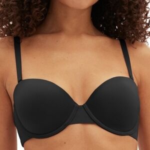 GapBody Women Everyday Multiway T-Shirt Bra Black 34DD Convertible Underwire NWT